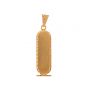 Customizable 18K Gold Cartouche Pendant  Influenced by Egyptian Jewelry (3gm)