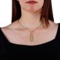 Double-Faced Personalized Royal Cartouche Pendant (6.5gm) with Free Shipping