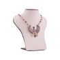 God Horus in his Mighty Falcon Form Necklace Beaded with Gold and Precious Stones
