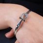Egyptian Ankh ( Key of Life) Bracelet, Handmade of Sterling Silver, Customize your own Size Now