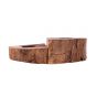 Rustic Aserus Wood Candle Holder