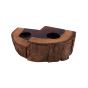 Rustic Aserus Wood Candle Holder