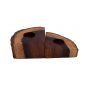 Rustic Aserus Wood Candle Holder