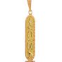 Double-Faced Gold Cartouche Pendant 5gm with Free Shipping