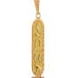 Double-Faced Personalized Royal Cartouche Pendant  Influenced by Egyptian Jewelry(6.5gm)