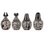 Decorative Basalt Canopic Jars