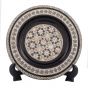 Front Image, Handmade Arabesque designed plate, inlaid with mother-of-pearl, Decorative Plate for sale