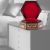 Pharaonic wooden hexagonal box handcrafted with natural precious materials (Royal Family Scene)