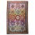 Bright colorful Oriental antique rug is hand-knotted of natural wool material, sized in 4x6 feet