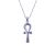 Sterling silver handmade Ankh (Key of Life) Necklace, Silver Ankh Necklace