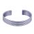Plain Curved Sterling Silver Bracelet Cuff, Silver Bracelet