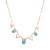 18K Gold Handmade Scarab Pendant Necklace inlaid with Turquoise Stone, Turquoise Gold Necklace