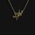One Layer Eye of Horus Necklace Plated With 18K Gold