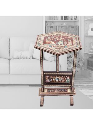 Mother of Pearl Side Table | Egyptian Table | Decorative Table | Swan Bazaar