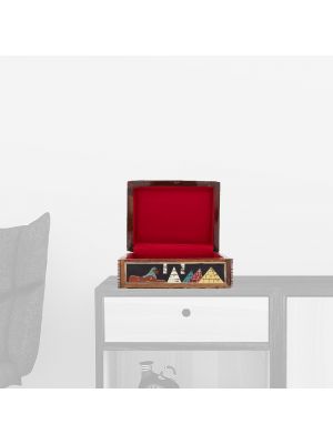 Antique Wooden Boxes With Laid | Anubis God | Swan Bazaar