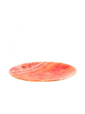 Marble Coral like surfaced Plate is handmade of Alabaster Stones by Talented Egyptians, 