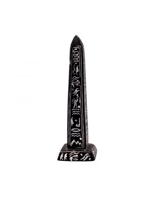 Black Alabaster Ancient Egyptian Obelisk, Black Obelisk for sale