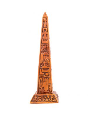 Handmade Wooden Ancient Egyptian Wood curved with Hieroglyphic letters, Wooden Obelisk For Sale