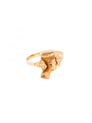 Queen Nefertiti, 18K Gold handmade Ring, customized size, Nefertiti Gold Ring