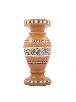 Handmade Wood of  vase inlaid with mother of pearls, oriental vase for sale