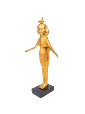 Buy The Egyptian statue of Serqet Goddess handmade of wood and covered with gold sheets, Buy Egyptian Statues Online