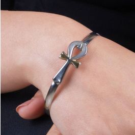 Sterling silver clearance ankh bracelet