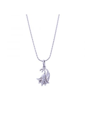 Lotus Necklace, Hand made of Sterling Silver 