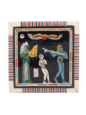 Pharaonic wooden box handcrafted with natural precious materials (Osiris)