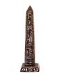 Brown Ancient Egyptian Obelisk handmade of Alabaster, Obelisk for sale