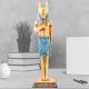 Colorful Alabaster handmade Anubis God Statue, Egyptian Dog Statue