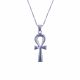 Sterling silver handmade Ankh (Key of Life) Necklace, Silver Ankh Necklace