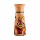 Pharaoh adorned basalt lamp vase 