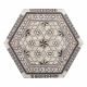 deluxe Islamic hexagonal handmade box, inlaid with precious rare mother of pearl, jewelry wooden hexagonal box