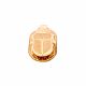 18K Gold Egyptian Wisdom Scarab Pendant Handmade, Gold Scarab Pendant