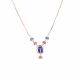 Sophisticated Piece Of Jewelry handmade of 18K Gold in the shape of the Egyptian Scarab and inlaid with Semi-precious stones, Lapis Pendant