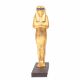 Horus Statue for Sale Handmade from Mahogany, Gilded with Gold Sheets (20.4 H, 5.9 W, 5.9 L Inches)