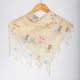 Creamy Cotton Scarf Inspired by Siwa Oasis Embroidery