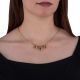 18k Gold Scarab Necklace adorned with Precious stones