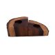 Rustic Aserus Wood Candle Holder