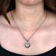 Sterling Silver Scarab Amulet Pendant Inspired by Egyptian Jewelry