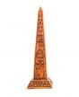 Handmade Wooden Ancient Egyptian Wood curved with Hieroglyphic letters, Wooden Obelisk For Sale