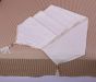 Cream Coverlet with Corner fringes lined in golden thread