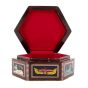 Pharaonic wooden hexagonal box handcrafted with natural precious materials (Coronation Scene)