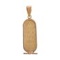 Double Faced 18k Gold Cartouche Pendant