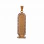 12g Engravable Cartouche Pendant with Stones