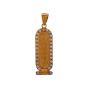 8gm Engravable Cartouche Pendant with Stones