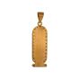 8gm Engravable Cartouche Pendant with Stones