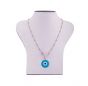 Gold framed Evil Eye made from semi-precious stones Protection Amulet