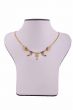 18K Gold Ankh Necklace with Nefertiti Head and Scarabs. Handmade Egyptian Jewelry