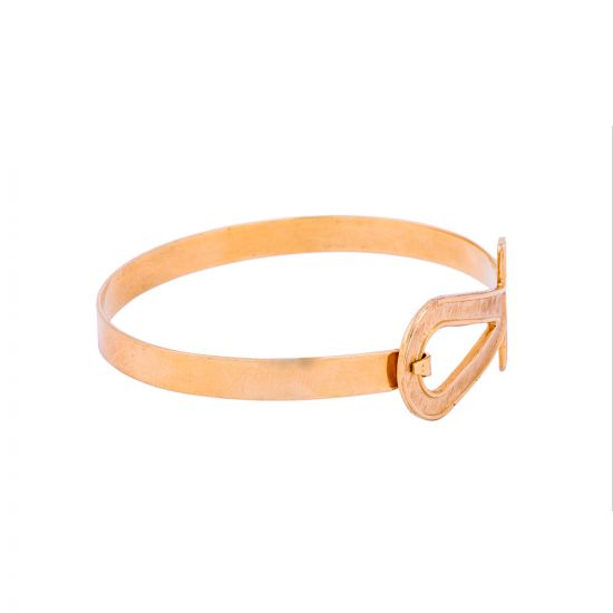 Gold Key Of Life Bracelet | Gold Cuff | Egyptian Jewelry